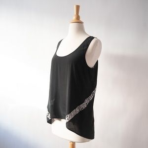 Rebecca Minkoff Silk Scoop Neck Tank Top